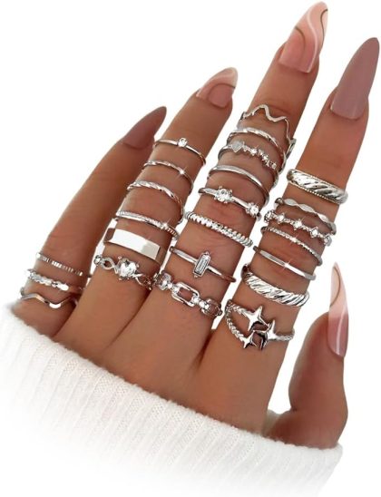 nan - 24 Silver thin rings