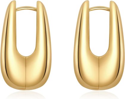 nan - Square Hoop Gold