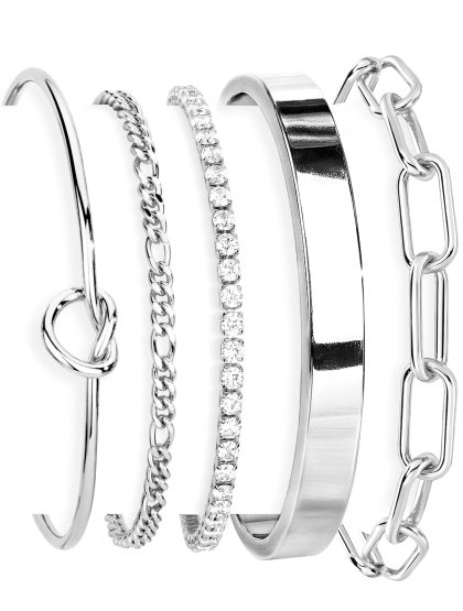 nan - Silver-cz set