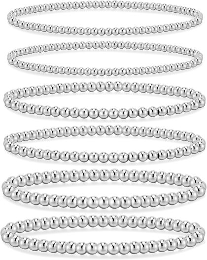 nan - 6PCS Silver 3mm+4mm+5mm