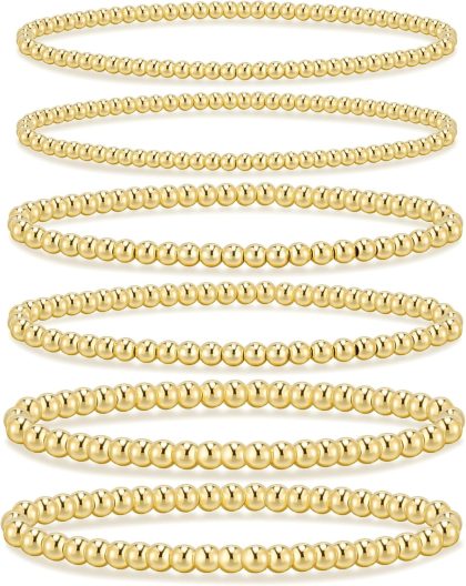 nan - 6PCS Gold 3mm+4mm+5mm 6.8 IN