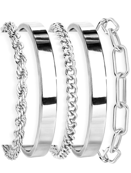 nan - Silver-cuff set