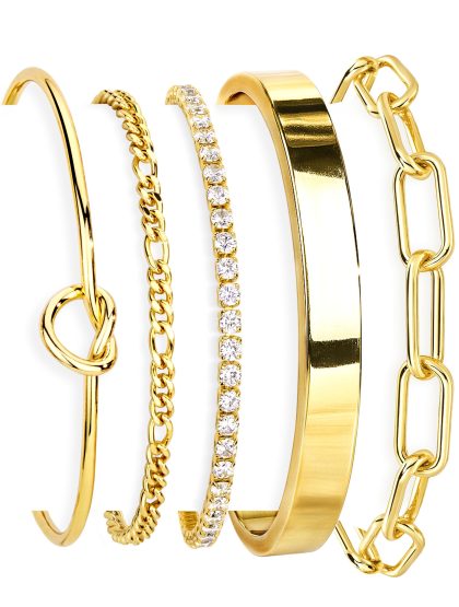 nan - Gold-cz set