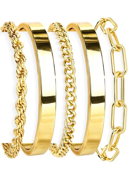 nan - Gold-cuff set