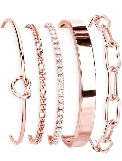 nan - Rose Gold-cz set