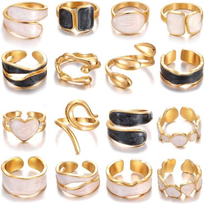 nan - Gold-Enameled Chunky
