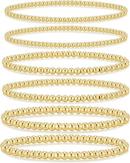 nan - 6PCS Gold 3mm+4mm+5mm